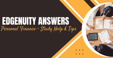 Edgenuity Answers Personal Finance – Study Help & Tips